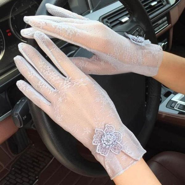 five fingers gloves women uv sunscreen short sun female summer fashion silk lace driving thin touch screen lady breathable, Blue;gray
five fingers gloves women uv sunscreen short sun female summer fashion silk lace driving thin touch screen lady breathable, Blue;gray