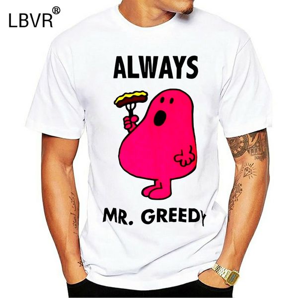 mr men little miss mr greedy t shirt size l diy prited tee shirt