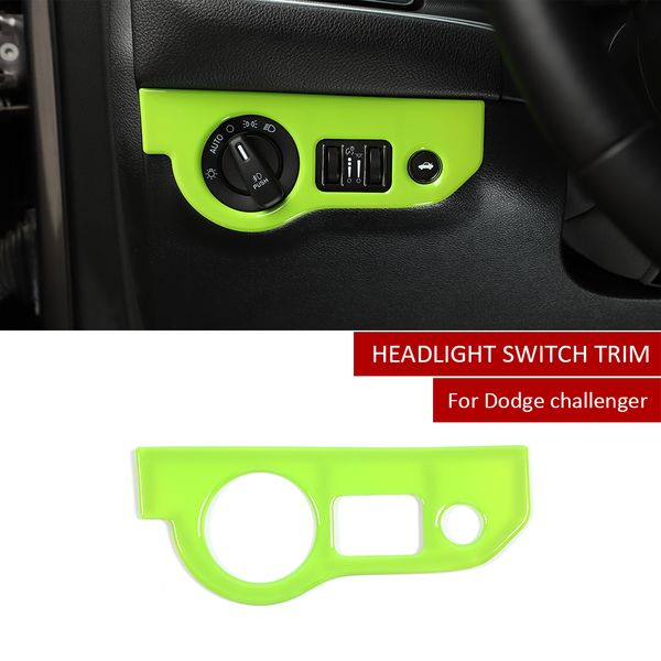 green car left headlight switch button trim for dodge challenger 2015+ charger 2010+ car interior accessories
green car left headlight switch button trim for dodge challenger 2015+ charger 2010+ car interior accessories