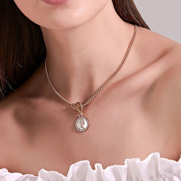 luokey vintage coin gold necklace for women metal alloy round portrait queen neck necklace long choker fashion jewelry wholesale, Silver
luokey vintage coin gold necklace for women metal alloy round portrait queen neck necklace long choker fashion jewelry wholesale, Silver