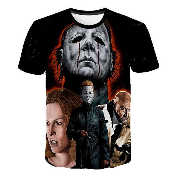 the clown joker face male clown short sleeved 3d print shirts funny horror funny men clothing