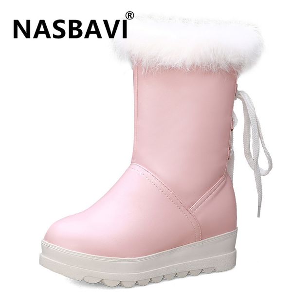 boots nasbavi 2021 fashion pu women winter lacing snow ladies warm fur increase within female casual shoes comfort bare boot, Black
boots nasbavi 2021 fashion pu women winter lacing snow ladies warm fur increase within female casual shoes comfort bare boot, Black