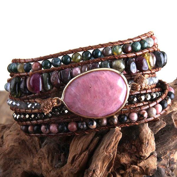 rh new designer fashion boho bracelet handmade mixed natural stones charm 5 strands wrap bracelets women gift dropship, Golden;silver
rh new designer fashion boho bracelet handmade mixed natural stones charm 5 strands wrap bracelets women gift dropship, Golden;silver