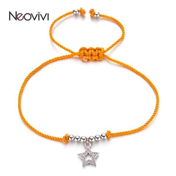 neovivi white cz star pendants bracelet metal round beads gold red black rope string bracelets women jewelry girl gifts, Golden;silver
neovivi white cz star pendants bracelet metal round beads gold red black rope string bracelets women jewelry girl gifts, Golden;silver