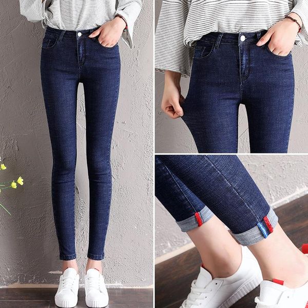women's jeans high waist skinny for women fashion boyfriend vintage slim fit crimping ankle length denim pencil pants plus size, Blue
women's jeans high waist skinny for women fashion boyfriend vintage slim fit crimping ankle length denim pencil pants plus size, Blue