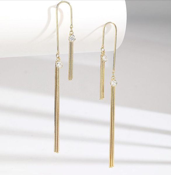 2020 new stylish simple asymmetrical earrings european and american personality earrings long tassel earrings 018, Golden;silver
2020 new stylish simple asymmetrical earrings european and american personality earrings long tassel earrings 018, Golden;silver