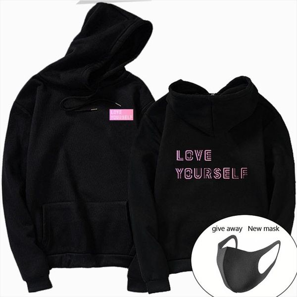 kpop love yourself felpe roupas sweatshirt bangtan hoodies sweatshirts womens clothing round neck sweatshirt hoody, Black
kpop love yourself felpe roupas sweatshirt bangtan hoodies sweatshirts womens clothing round neck sweatshirt hoody, Black