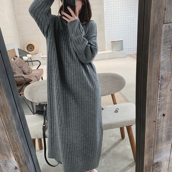 winter korean style hooded over-knee knitted 2020 new loose wool skirt base long sweater dress sweater dress tyhod, White;black
winter korean style hooded over-knee knitted 2020 new loose wool skirt base long sweater dress sweater dress tyhod, White;black