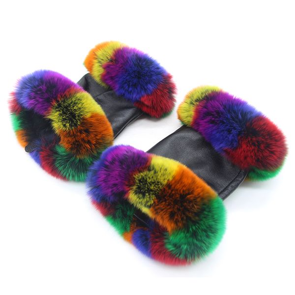 five fingers gloves colorful fur women autumn and winter outdoor warm travel riding wear real sheepskin production 18 discout, Blue;gray
five fingers gloves colorful fur women autumn and winter outdoor warm travel riding wear real sheepskin production 18 discout, Blue;gray