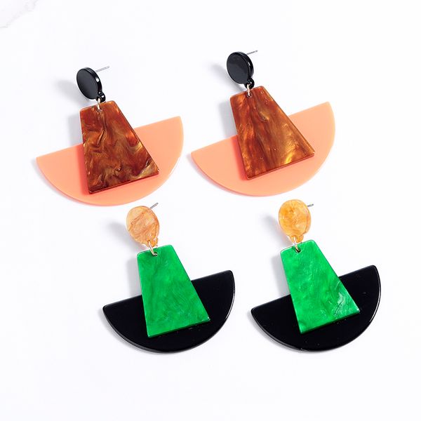 fashionable boat shape acrylic statement earrings for women geometry bright color resin round drop earring party jewelry gifts, Silver
fashionable boat shape acrylic statement earrings for women geometry bright color resin round drop earring party jewelry gifts, Silver