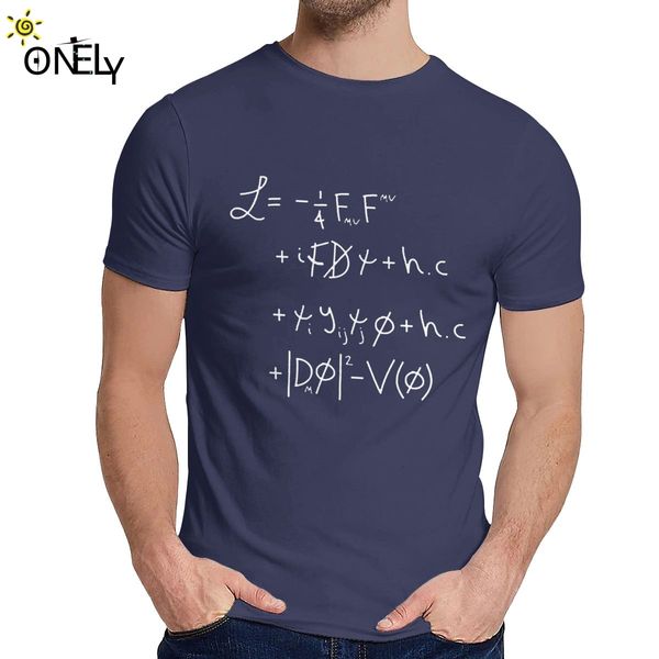 men t shirt universe lagrangian slim summer round collar retro t-shirt
