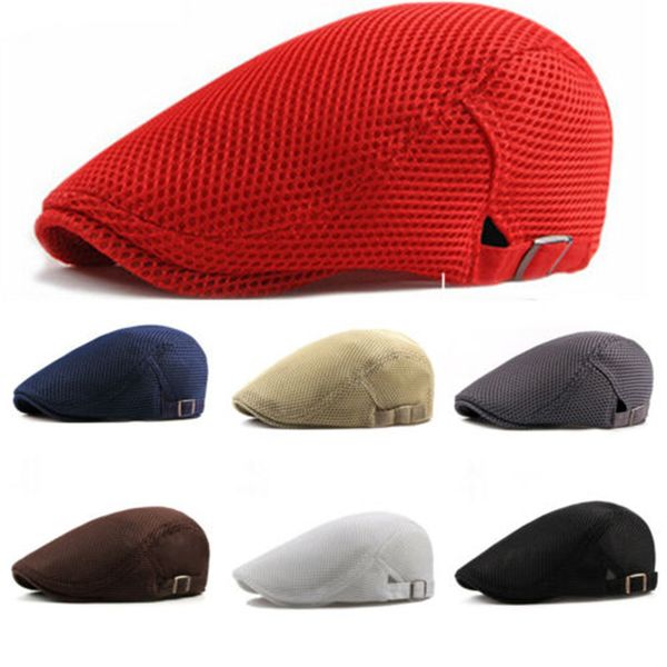 summer breathable beret cap for men women outdoor sun bone brim hat herringbone golf driving sun flat adjustable beret, Blue;gray
summer breathable beret cap for men women outdoor sun bone brim hat herringbone golf driving sun flat adjustable beret, Blue;gray