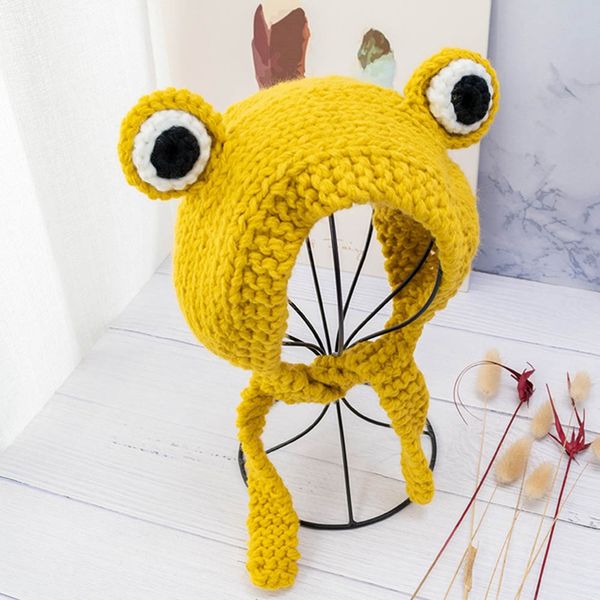 2020 ladies cute frog knitted woolen hat female headdress braided headgear green hat earmuffs women winter funny beanies, Blue;gray
2020 ladies cute frog knitted woolen hat female headdress braided headgear green hat earmuffs women winter funny beanies, Blue;gray