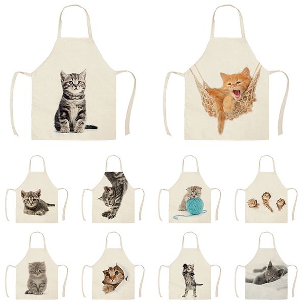 aprons 1pc linen pet cat print kitchen dinner party cooking bib funny pinafore cleaning apron wqe430
aprons 1pc linen pet cat print kitchen dinner party cooking bib funny pinafore cleaning apron wqe430