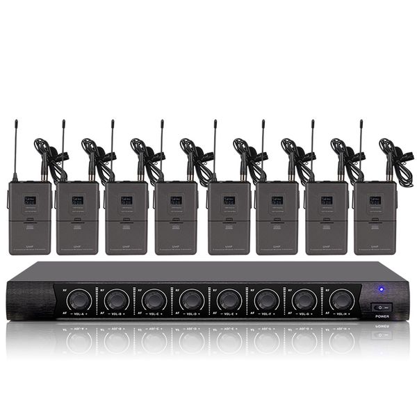 professional wireless microphone system 8 channel lavalier microphone suitable for school performance church teaching
professional wireless microphone system 8 channel lavalier microphone suitable for school performance church teaching