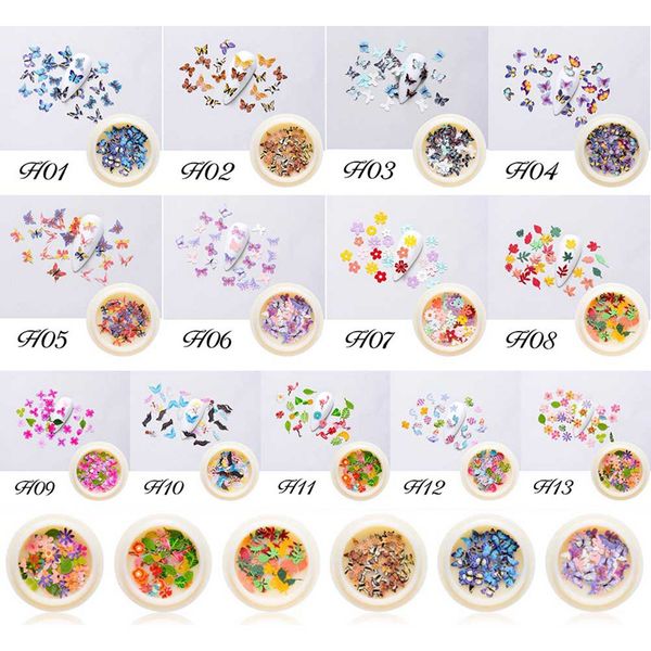1 box of japanese nail accessories flower leaves stereo butterfly nail stick accessories stickers, Black
1 box of japanese nail accessories flower leaves stereo butterfly nail stick accessories stickers, Black