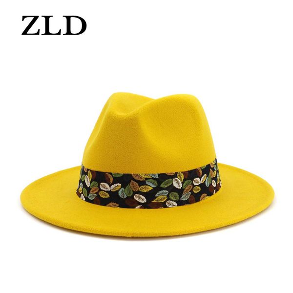 zld new ladys wool felt jazz fedora hatsbig brim hat fashion elegant flat brim caps leaf style fashion match women hat elegant, Blue;gray
zld new ladys wool felt jazz fedora hatsbig brim hat fashion elegant flat brim caps leaf style fashion match women hat elegant, Blue;gray