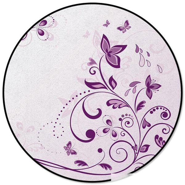 violet butterfly pattern rugs and carpets for home living room round rug for children rooms non-slip
violet butterfly pattern rugs and carpets for home living room round rug for children rooms non-slip