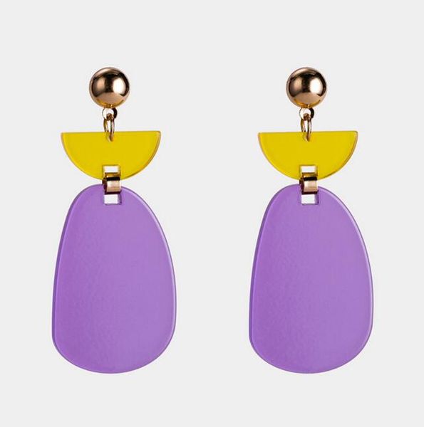 2020 new design hit color acrylic dangle earring irregular oval semicircle geometric drop earrings for women ear accessories, Silver
2020 new design hit color acrylic dangle earring irregular oval semicircle geometric drop earrings for women ear accessories, Silver