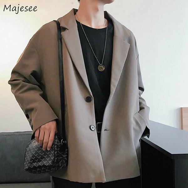 blazers men solid single breasted pockets couples loose all-match harajuku high street mens leisure suits loose chic new, White;black
blazers men solid single breasted pockets couples loose all-match harajuku high street mens leisure suits loose chic new, White;black