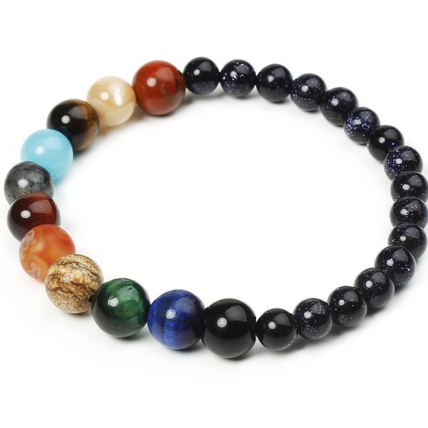 eight planets bead bracelet men natural stone universe yoga solar chakra bracelet for women men jewelry gifts drop shipping, Golden;silver
eight planets bead bracelet men natural stone universe yoga solar chakra bracelet for women men jewelry gifts drop shipping, Golden;silver