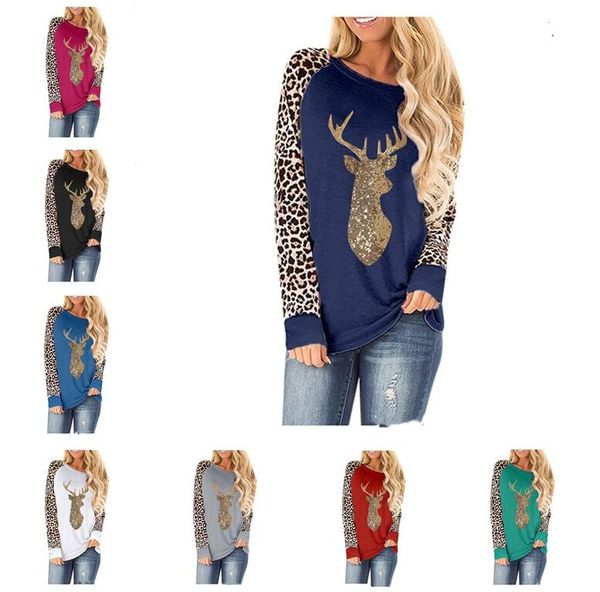 plus size women sweater christmas deer sequined leopard patchwork color round neck long sleeve t-shirt 2020 autumn winter clothes e92401, White
plus size women sweater christmas deer sequined leopard patchwork color round neck long sleeve t-shirt 2020 autumn winter clothes e92401, White