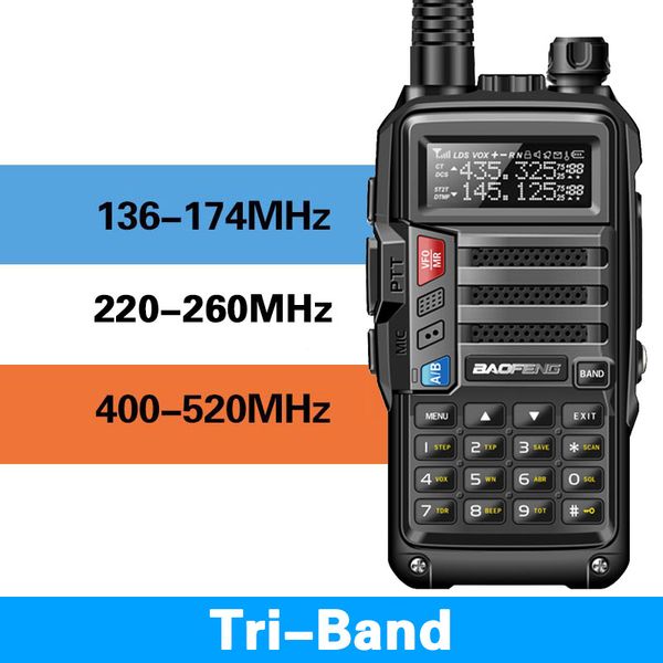 walkie talkie baofeng uv-s9 tri-band 8w powerful 2xantenna vhf uhf 136-174mhz/220-260mhz/400-520mhz 10km long range ham portable rad
walkie talkie baofeng uv-s9 tri-band 8w powerful 2xantenna vhf uhf 136-174mhz/220-260mhz/400-520mhz 10km long range ham portable rad