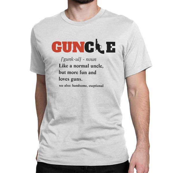 funny saying t-shirt for men guncle funny uncle gun 100% cotton tee shirt round collar short sleeve t shirts plus size
funny saying t-shirt for men guncle funny uncle gun 100% cotton tee shirt round collar short sleeve t shirts plus size