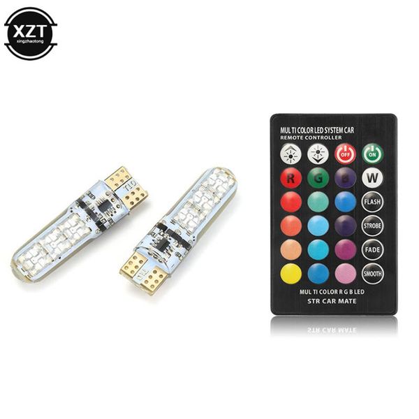 1 set rgb t10 w5w led 194 168 w5w smd car dome reading light automobiles wedge lamp rgb led bulb with remote controller
1 set rgb t10 w5w led 194 168 w5w smd car dome reading light automobiles wedge lamp rgb led bulb with remote controller