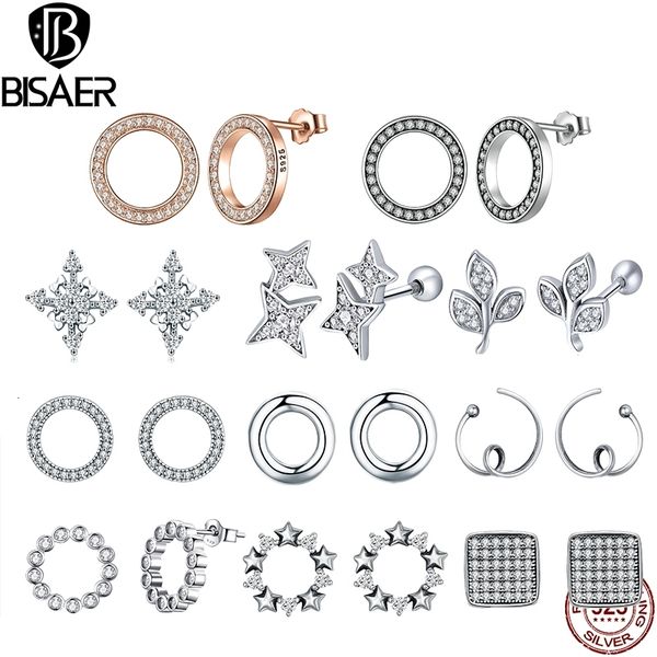 bisaer valentine day 925 sterling clear cz forever circle round stud earrings for women silver jewelry brincos
bisaer valentine day 925 sterling clear cz forever circle round stud earrings for women silver jewelry brincos