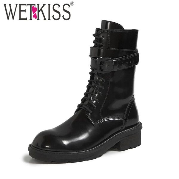 ботильоны лакированные круглый toe lace wetkiss женские до пряжка bootie низкий каблук блок casual combat boots, Black
ботильоны лакированные круглый toe lace wetkiss женские до пряжка bootie низкий каблук блок casual combat boots, Black