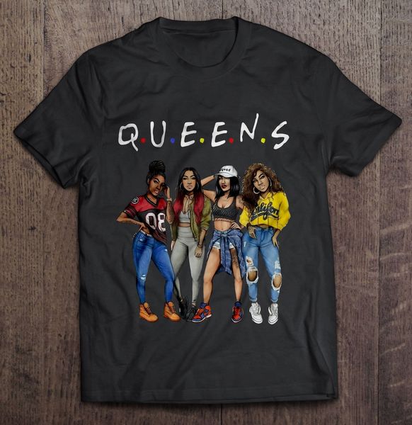 men t shirt q.u.e.e.n.s -f.r.i.e.n.d.s women t-shirt