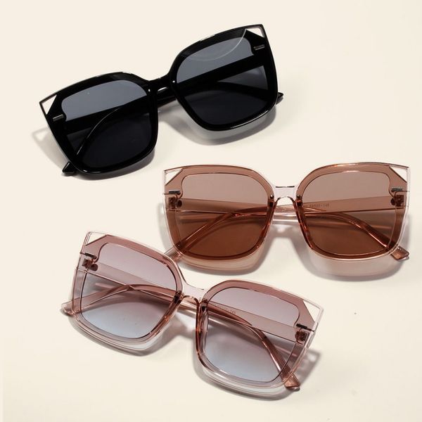 sunglasses cat-eye retro trendy wild square eyewear 2021 transparent gradient for summer, White;black
sunglasses cat-eye retro trendy wild square eyewear 2021 transparent gradient for summer, White;black