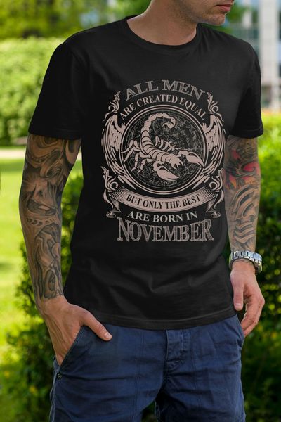 2019 fashion all men are created equal but only the are born in november size s-3xl tees
2019 fashion all men are created equal but only the are born in november size s-3xl tees