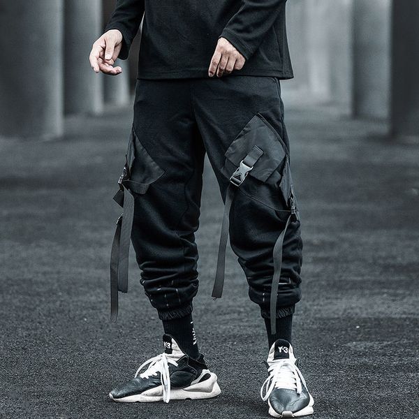 men's pants hybskr solid color straight harem korean man loose ankle-length trousers streetwear male casual, Black
men's pants hybskr solid color straight harem korean man loose ankle-length trousers streetwear male casual, Black