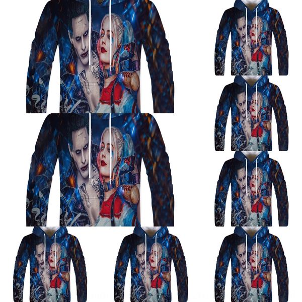 trendy clown girl harley quinn and clown xiao buding 3d digital printing trendy men's hoodie hoodie digitaldigital digital d4pwz, Black
trendy clown girl harley quinn and clown xiao buding 3d digital printing trendy men's hoodie hoodie digitaldigital digital d4pwz, Black