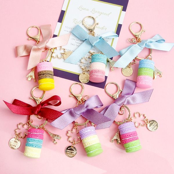 women new macaron cake keychain pu love alloy tower key chain charm bag pendant key ring party gift jewelry, Silver
women new macaron cake keychain pu love alloy tower key chain charm bag pendant key ring party gift jewelry, Silver