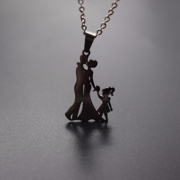 pendant necklaces elfin 2021 family necklace stainless steel lovers couple parents hands with girl figure jewellery, Silver
pendant necklaces elfin 2021 family necklace stainless steel lovers couple parents hands with girl figure jewellery, Silver
