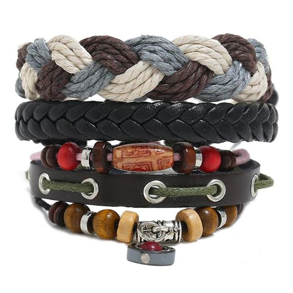 charm bracelets 3pcs diy knit beads rope bracelet ethnic cowhide woven bangle jewelry gift leather men's hand drop, Golden;silver
charm bracelets 3pcs diy knit beads rope bracelet ethnic cowhide woven bangle jewelry gift leather men's hand drop, Golden;silver