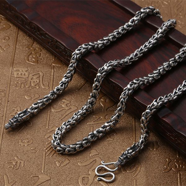 68g 100% real pure 925 sterling silver dragon scale choker ожерелье 6мм цепь мужчины подарки тайское серебро долго initial ожерелья
68g 100% real pure 925 sterling silver dragon scale choker ожерелье 6мм цепь мужчины подарки тайское серебро долго initial ожерелья