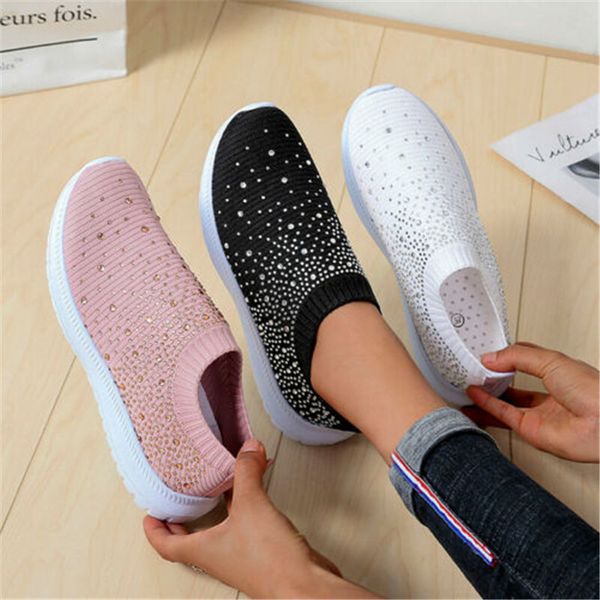 мода качество женские вязаные кроссовки женские glitter искры тренеры скольжение на носок размер обуви, Black
мода качество женские вязаные кроссовки женские glitter искры тренеры скольжение на носок размер обуви, Black