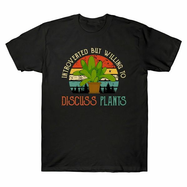 introverted but willing to discuss plants flower vintage retro men's t-shirt tee popular tee shirt
introverted but willing to discuss plants flower vintage retro men's t-shirt tee popular tee shirt