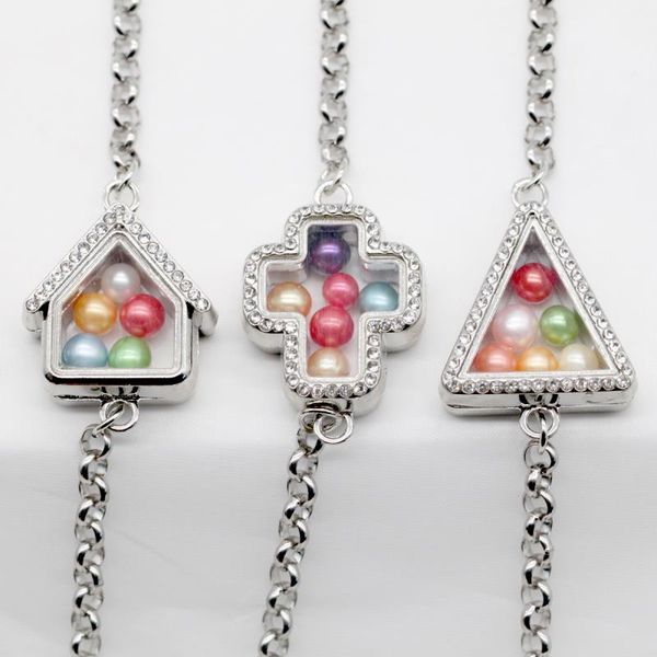 new memory floating lockets bracelets cross triangle house 7 styles stainless steel glass locket bracelets sl025, Black
new memory floating lockets bracelets cross triangle house 7 styles stainless steel glass locket bracelets sl025, Black