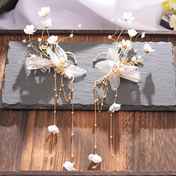 hair clips & barrettes super fairy bride headdress side decoration earrings hangs banquet wedding jewelry, Golden;silver
hair clips & barrettes super fairy bride headdress side decoration earrings hangs banquet wedding jewelry, Golden;silver