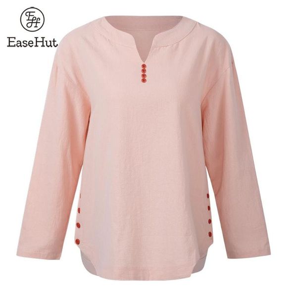 easehut solid color v-neck long sleeve women shirts 5xl plus size casual long lasies 2020 summer autumn cotton linen blouse, White
easehut solid color v-neck long sleeve women shirts 5xl plus size casual long lasies 2020 summer autumn cotton linen blouse, White