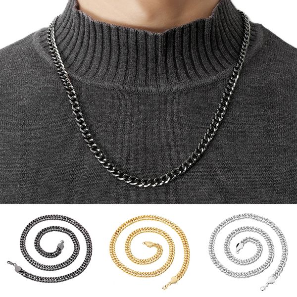 1pc 3 color hip hop men's stainless steel chain choker necklace jewelry for unisex, Silver
1pc 3 color hip hop men's stainless steel chain choker necklace jewelry for unisex, Silver