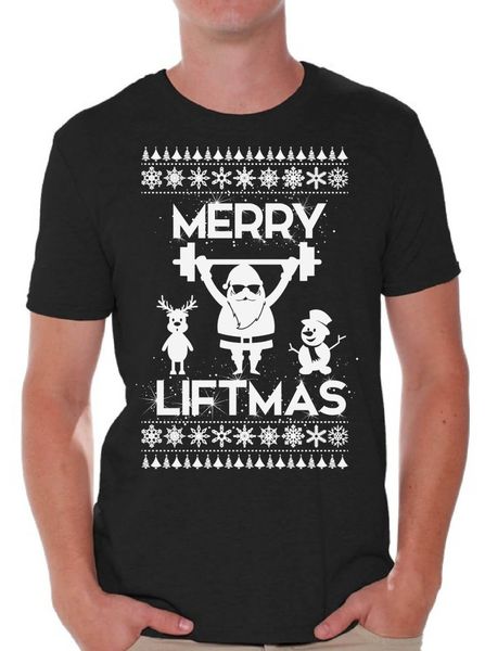 men's new arrival summer style merry liftmas lift shirt christmas men's ugly christmas t-shirt xmas funny t shirts
men's new arrival summer style merry liftmas lift shirt christmas men's ugly christmas t-shirt xmas funny t shirts