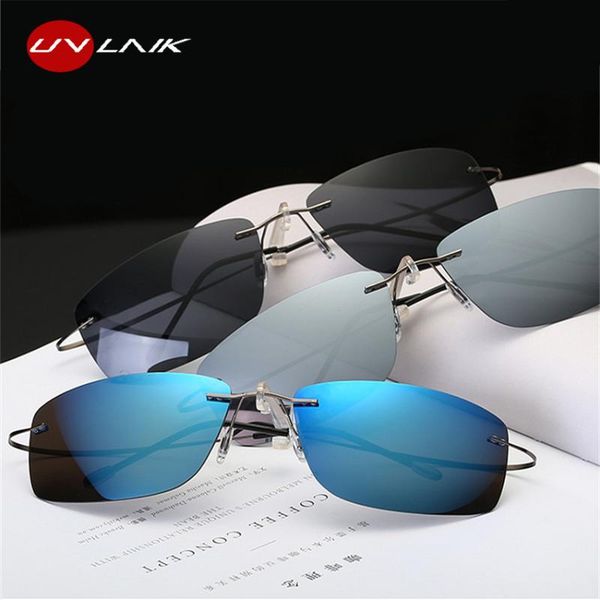 uvlaik rimless titanium sunglasses men polarized super thin frameless sun glasses man uv400 driving sunglass night goggles, White;black
uvlaik rimless titanium sunglasses men polarized super thin frameless sun glasses man uv400 driving sunglass night goggles, White;black