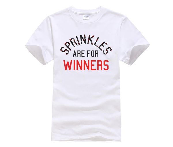 men's 2019 fashion style sprinkles are for winners round neck t-shirt men's summer men's short t-shirt