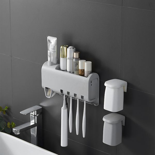 xiaogui automatic toothpaste dispenser toothbrush holder to cup wall hanging bathroom accessories set
xiaogui automatic toothpaste dispenser toothbrush holder to cup wall hanging bathroom accessories set